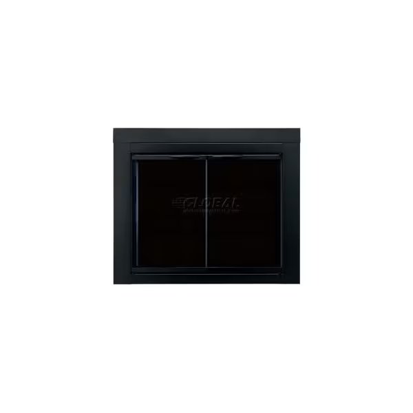 Pleasant Hearth Alpine Fireplace Glass Door Black AN-1012 43-1/2